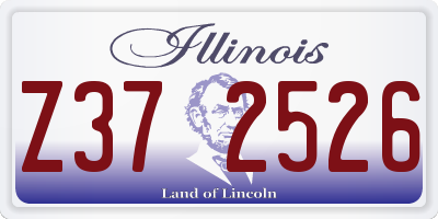 IL license plate Z372526