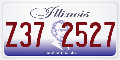 IL license plate Z372527