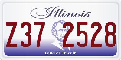 IL license plate Z372528