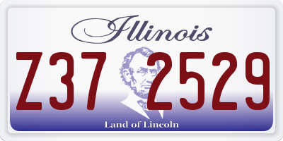 IL license plate Z372529