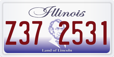 IL license plate Z372531
