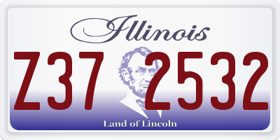IL license plate Z372532