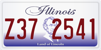 IL license plate Z372541