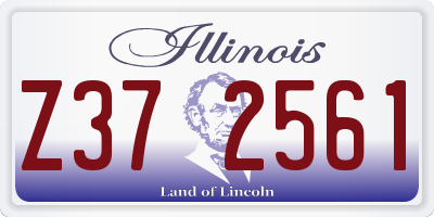 IL license plate Z372561