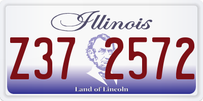 IL license plate Z372572
