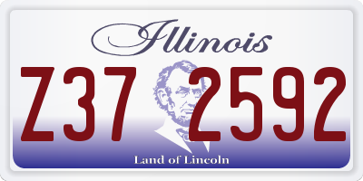 IL license plate Z372592
