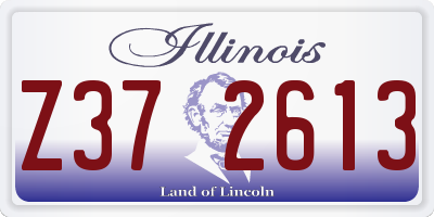 IL license plate Z372613