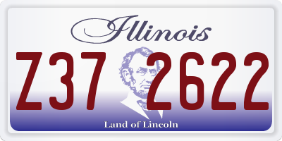 IL license plate Z372622