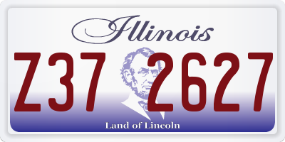 IL license plate Z372627
