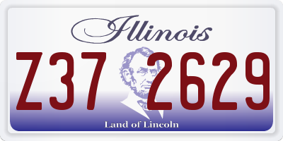 IL license plate Z372629