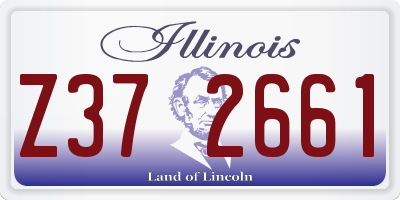 IL license plate Z372661