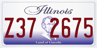 IL license plate Z372675