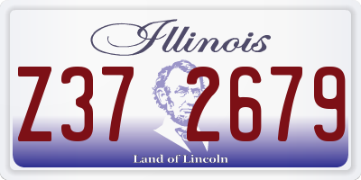 IL license plate Z372679