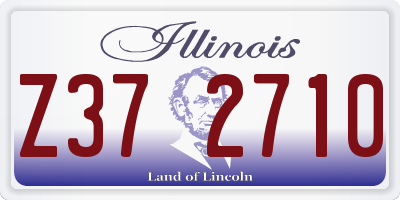 IL license plate Z372710