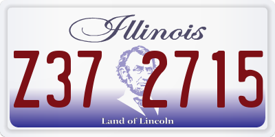 IL license plate Z372715