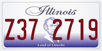 IL license plate Z372719