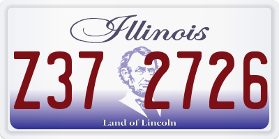 IL license plate Z372726