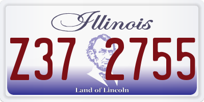 IL license plate Z372755
