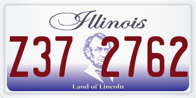 IL license plate Z372762