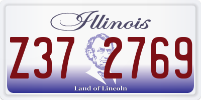IL license plate Z372769