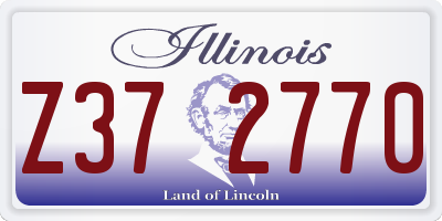 IL license plate Z372770