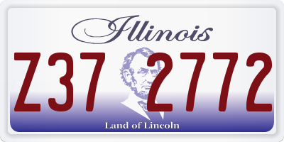 IL license plate Z372772