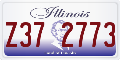 IL license plate Z372773