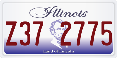 IL license plate Z372775