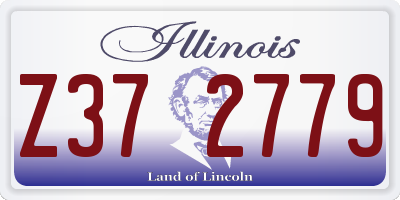 IL license plate Z372779