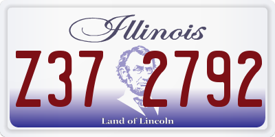 IL license plate Z372792