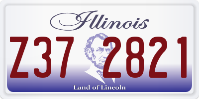 IL license plate Z372821
