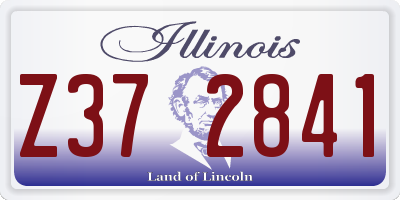 IL license plate Z372841