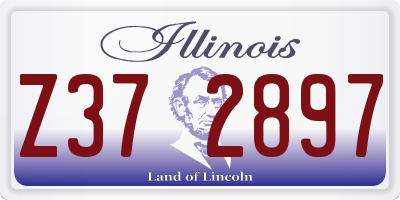 IL license plate Z372897