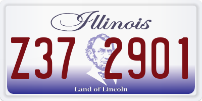 IL license plate Z372901