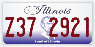IL license plate Z372921