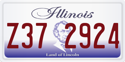 IL license plate Z372924