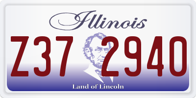 IL license plate Z372940