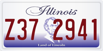 IL license plate Z372941