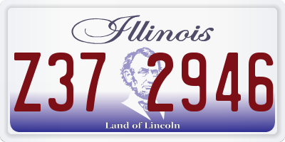 IL license plate Z372946