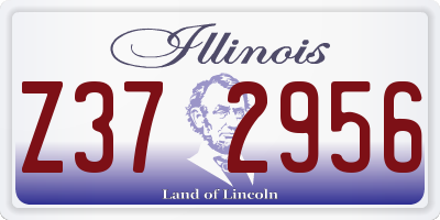 IL license plate Z372956