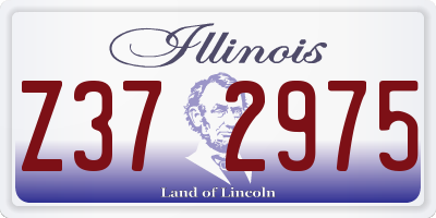IL license plate Z372975