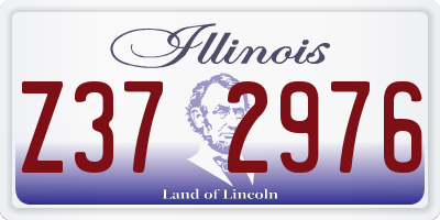 IL license plate Z372976