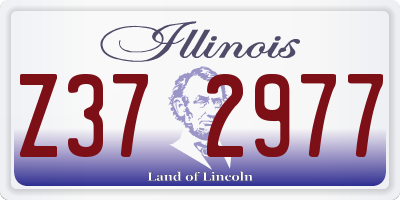 IL license plate Z372977