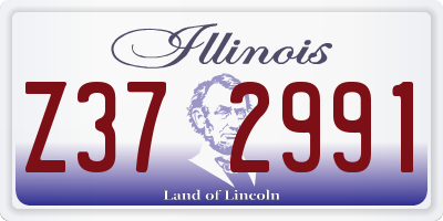 IL license plate Z372991