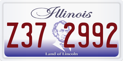 IL license plate Z372992