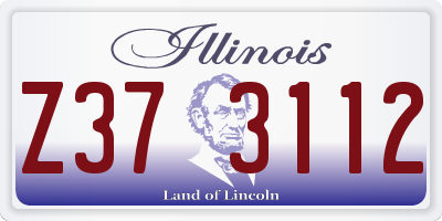 IL license plate Z373112