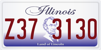 IL license plate Z373130