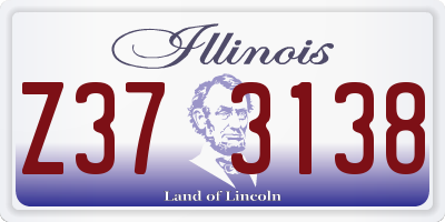 IL license plate Z373138