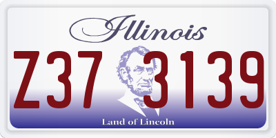 IL license plate Z373139