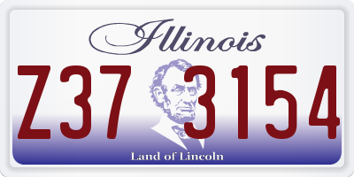 IL license plate Z373154
